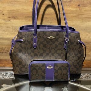 Coach drawstring carryall